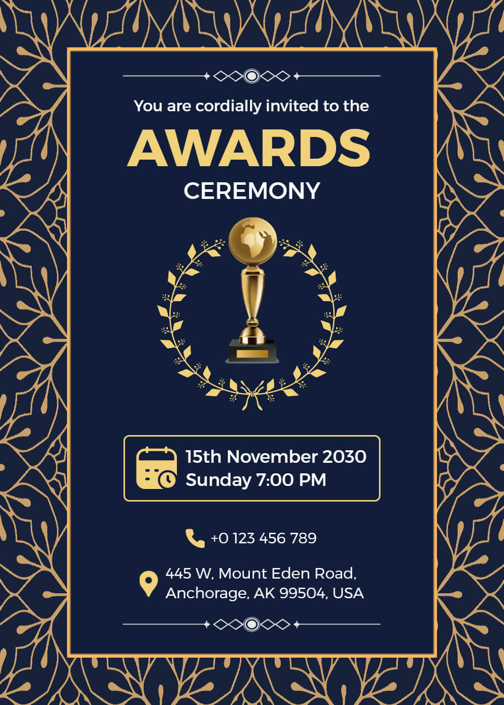 Award Ceremony Invitation Template